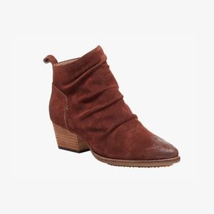 Kelsi Dagger Ego Suede Booties - Coffee Bean Brown